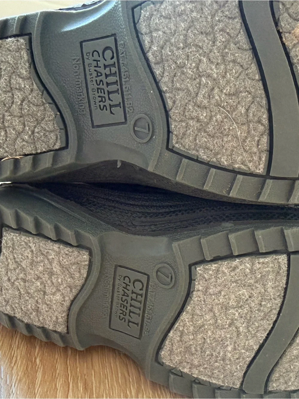 Buster Brown Gray and Blue Kids Winter Boots with Hook-and-Loop Strap